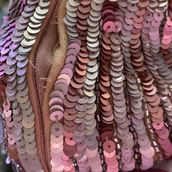 Mac Duggal Short Sleeve Ombre Sequined Gown NWT - Picture 12 of 14